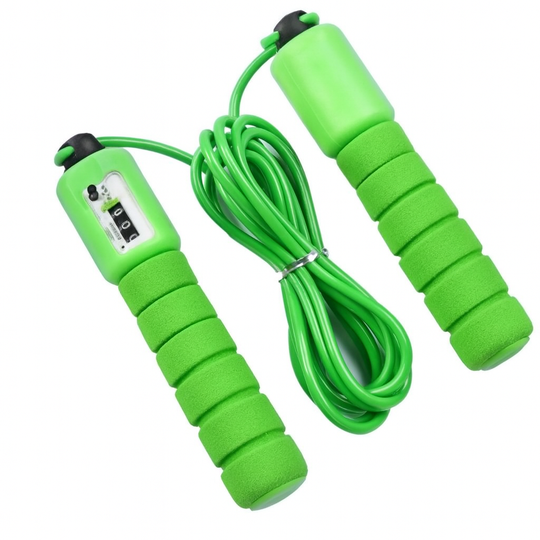 Adjustable red jump rope