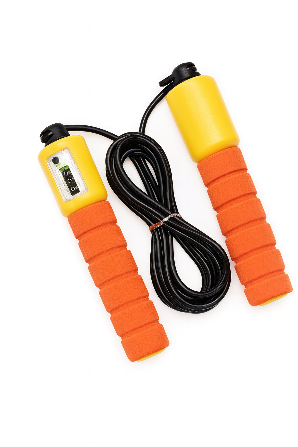 Adjustable red jump rope