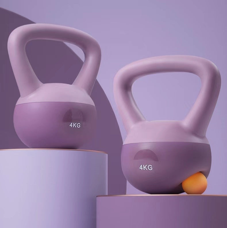 female fitness kettlebell